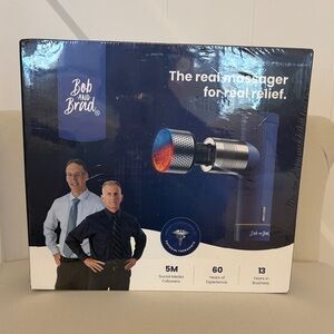 Bob and Brad A7 Pro mini massage gun with heat and cold.
